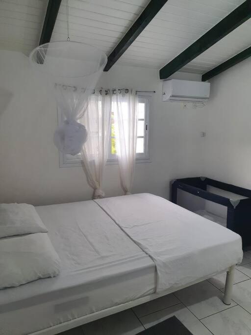 Le Sable Bleu - Evasion Tropicale A Sainte-Anne - Plage 5Min - Piscine - Parking - Logement Climatise - Vue Sur Les Palmiers - Parfait Pour Sejours En Famille Ou Entre Amis Extérieur photo