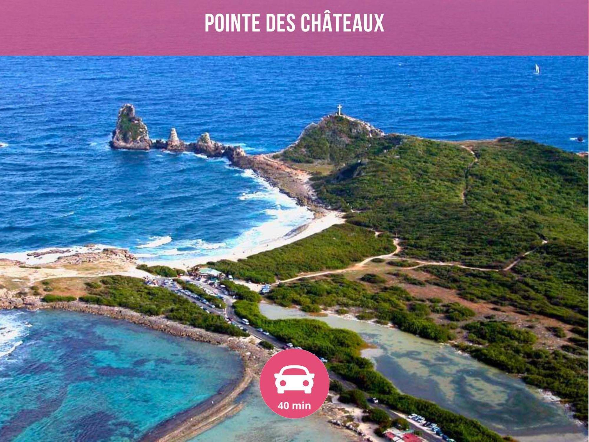 Le Sable Bleu - Evasion Tropicale A Sainte-Anne - Plage 5Min - Piscine - Parking - Logement Climatise - Vue Sur Les Palmiers - Parfait Pour Sejours En Famille Ou Entre Amis Extérieur photo